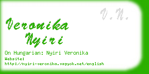 veronika nyiri business card